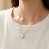Clover Monogram Necklace by Elate