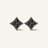 Clover Monogram Studs (Black)