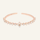 Clover Sparkle Cuff (FWP, Moissanite) by Elate