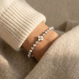 Clover Sparkle Cuff (FWP, Moissanite) by Elate