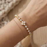 Clover Sparkle Cuff (FWP, Moissanite) by Elate