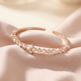 Clover Sparkle Cuff (FWP, Moissanite) by Elate