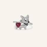 Corgi Ring (Rhodolite)