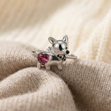 Corgi Ring (Rhodolite)
