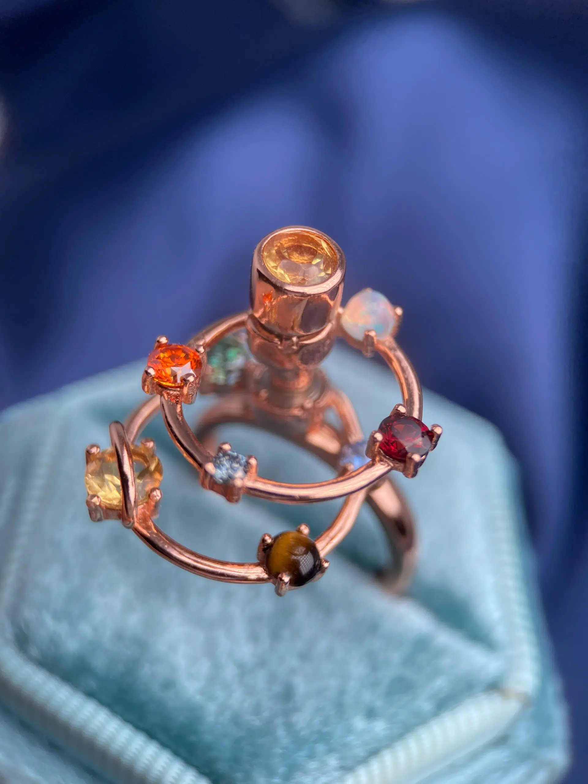 Cosmic Orbital Spinning Ring Rose Gold 2 scaled