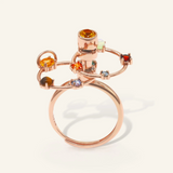 Cosmic Orbital Spinning Ring Rose Gold scaled