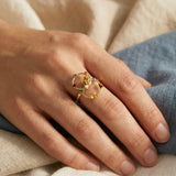 Cosmic Orbital Spinning Ring