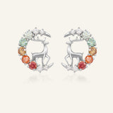 Deer Moissanite Studs