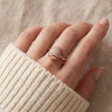 Dragon Egg Ring (White Moissanite)