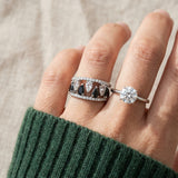 Ebony and Ivory Ring Set