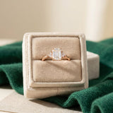 Emerald Cut Moissanite Ring by Elate