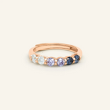Entwine Eternity Band by ElateLavender Fields Rose Gold Vermeil scaled
