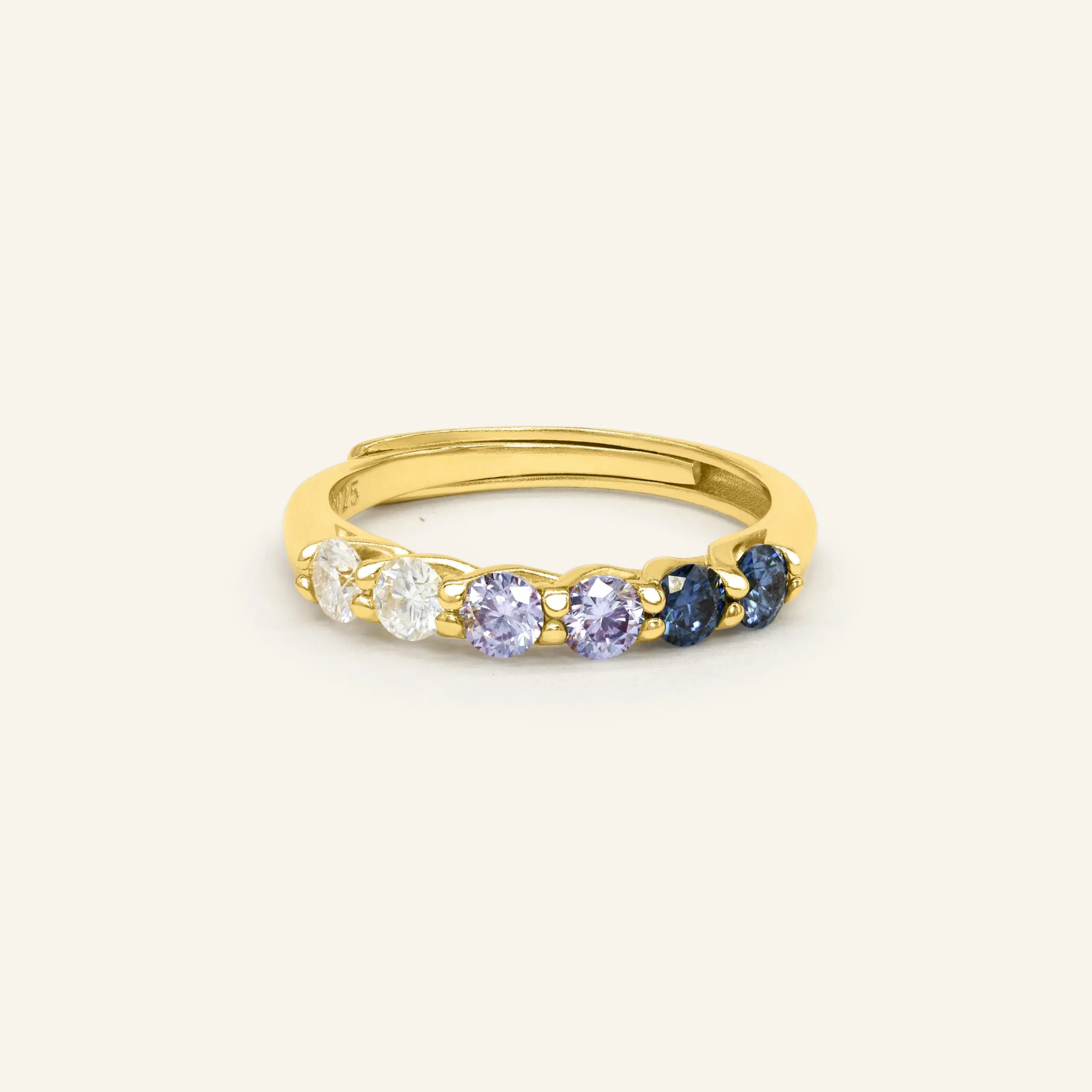 Entwine Eternity Band by ElateLavender Fields Yellow Gold Vermeil scaled
