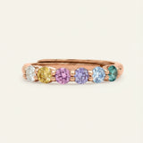Entwine Eternity Band (Pastel Rainbow) by Elate