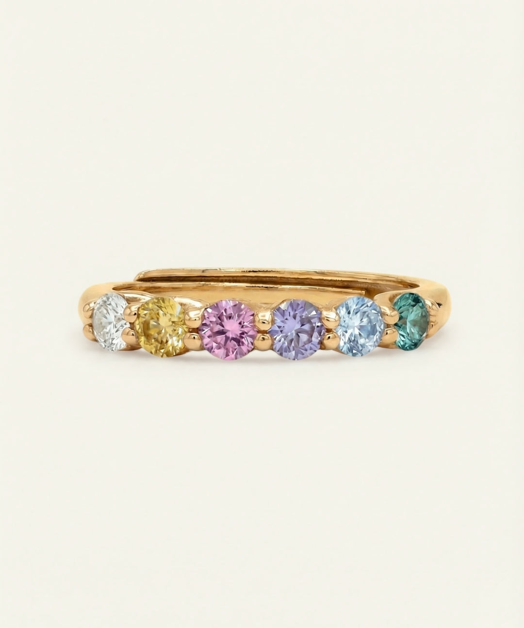 Entwine Eternity Band (Pastel Rainbow) by Elate