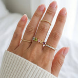 Eternity Heart Gemstones Band