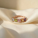 Eternity Heart Gemstones Band