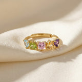 Eternity Heart Gemstones Band