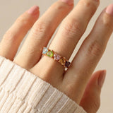 Eternity Heart Gemstones Band