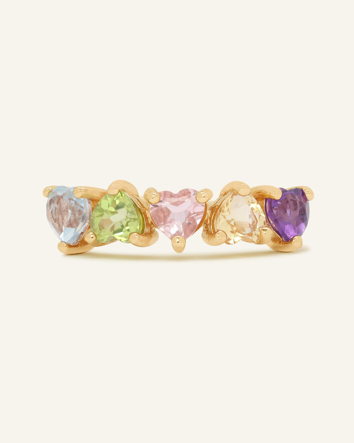 Eternity Heart Gemstones Band