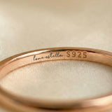 Eternity Heart Moissanite Band (White) by Elate