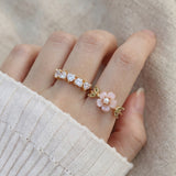 Eternity Heart Moissanite Band (White) by Elate