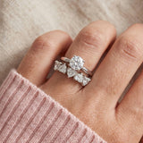 Eternity Heart Moissanite Band (White) by Elate