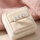 Eternity Heart Moissanite Band (White) by Elate