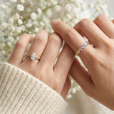 Ethereal Pear Moissanite Ring