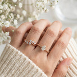 Ethereal Pear Moissanite Ring