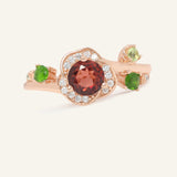 Garnet Rose Ring