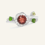 Garnet Rose Ring