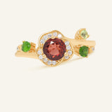 Garnet Rose Ring