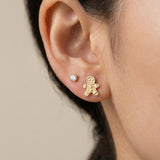 Gingerbread Man Studs