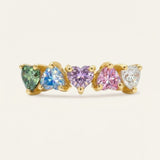 Eternity Heart Moissanite Band (Pastel Rainbow) by Elate