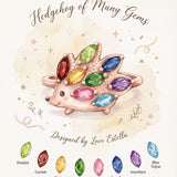 Illustration of the Hedgehog Ring (Multi-Gemstones) design