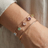 Ice Gem Biscuit Charm Slider Bracelet