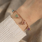Ice Gem Biscuit Charm Slider Bracelet
