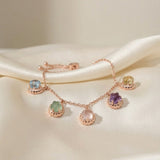 Ice Gem Biscuit Charm Slider Bracelet