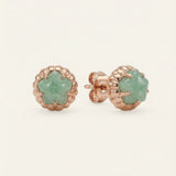 Ice Gem Biscuit Studs (Aventurine)