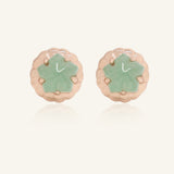 Ice Gem Biscuit Studs (Aventurine)