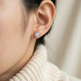 Ice Gem Biscuit Studs (Blue Lace Agate)