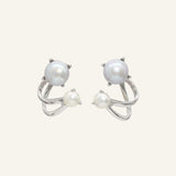 Illusion Ear Jackets (Pearl) by Elate