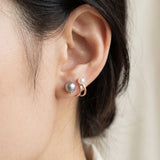 Illusion Ear Jackets (Pearl) by Elate