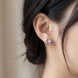 Illusion Ear Jackets (Pearl) by Elate
