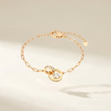 Interlocking Rings Bracelet by Elate