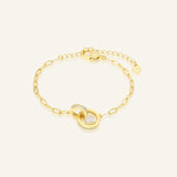 Interlocking Rings Bracelet by Elate