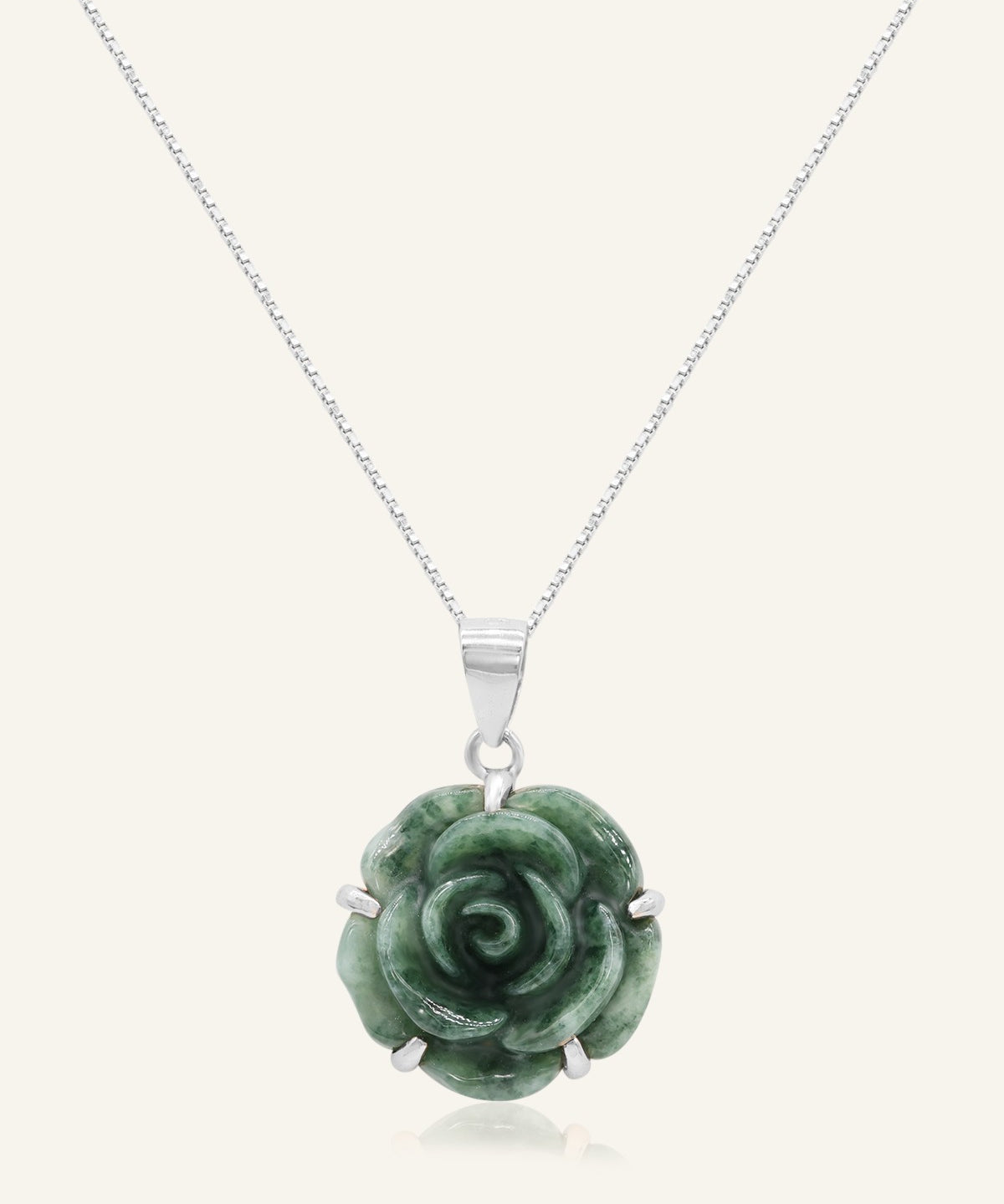 Jadeite Rose Necklace