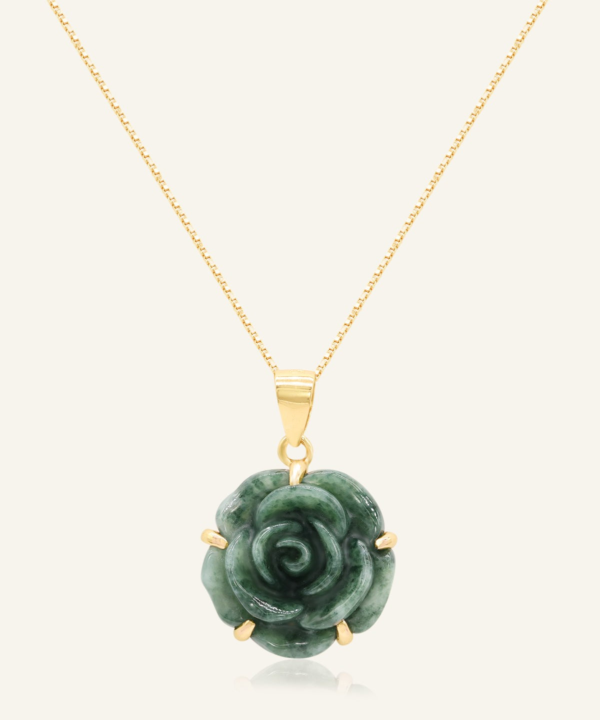 Jadeite Rose Necklace