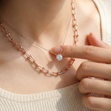 Lock Link Necklace by Elate